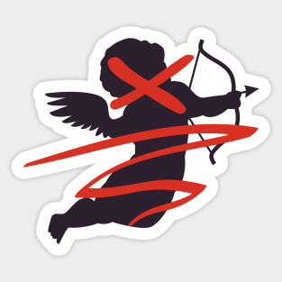 No Cupid Sticker